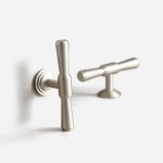Arezzo - Brushed Silver Nickel Brass Handle - Architectural Hardware - Brushed Silver Nickel