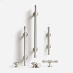 Arezzo - Brushed Silver Nickel Brass Handle - Architectural Hardware - Brushed Silver Nickel