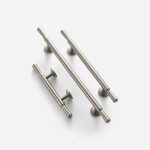 Arezzo - Brushed Silver Nickel Brass Handle - Architectural Hardware - Brushed Silver Nickel