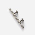 Arezzo - Brushed Silver Nickel Brass Handle - Architectural Hardware - Brushed Silver Nickel