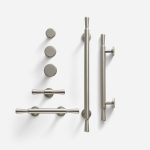 Arezzo - Brushed Silver Nickel Brass Handle - Architectural Hardware - Brushed Silver Nickel