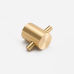 Pyla - Pillar Brass Wall Hook - Wall Hooks - Pillar Brass Wall Hook