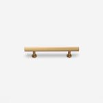 Qena - Linear Brushed Brass Handle - Architectural Hardware - Qena Linear Brushed Brass Handle