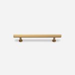 Qena - Linear Brushed Brass Handle - Architectural Hardware - Qena Linear Brushed Brass Handle