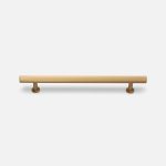 Qena - Linear Brushed Brass Handle - Architectural Hardware - Qena Linear Brushed Brass Handle