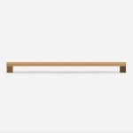 Nice - Beech Wood and Matte Black Brass Handle - Architectural Hardware - Beech Wood and Matte Black Brass Handle