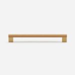 Nice - Beech Wood and Matte Black Brass Handle - Architectural Hardware - Beech Wood and Matte Black Brass Handle