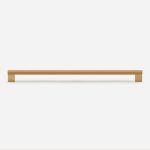 Nice - Beech Wood and Matte Black Brass Handle - Architectural Hardware - Beech Wood and Matte Black Brass Handle