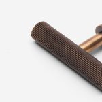 Qena -  Linear Antique Bronze Brass Pull - Architectural Hardware - Linear Antique Bronze Brass Pull