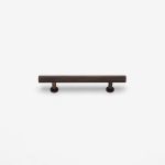 Qena - Linear Antique Bronze Brass Handle - 146mm