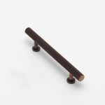Qena - Linear Antique Bronze Brass Handle - 146mm