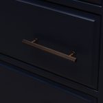 Qena - Linear Antique Bronze Brass Handle - 146mm