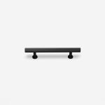 Qena - Linear Matte Black Brass Handle - Architectural Hardware - Qena Linear Matte Black Brass Handle
