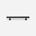 Qena - Linear Matte Black Brass Handle - Architectural Hardware - Qena Linear Matte Black Brass Handle