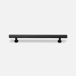 Qena - Linear Matte Black Brass Handle - Architectural Hardware - Qena Linear Matte Black Brass Handle