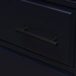 Qena - Linear Matte Black Brass Handle - Architectural Hardware - Qena Linear Matte Black Brass Handle