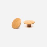 Blyth - Red Oak Wood Disc Knob - Architectural Hardware - Red Oak Wood Disc Knob