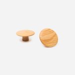 Blyth - Red Oak Wood Disc Knob - Architectural Hardware - Red Oak Wood Disc Knob