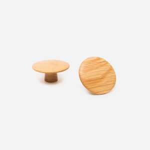 Blyth - Red Oak Wood Disc Knob - Architectural Hardware - Red Oak Wood Disc Knob