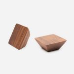 Blyth - Walnut Wood Square Knob - Architectural Hardware - Walnut Wood Square Knob