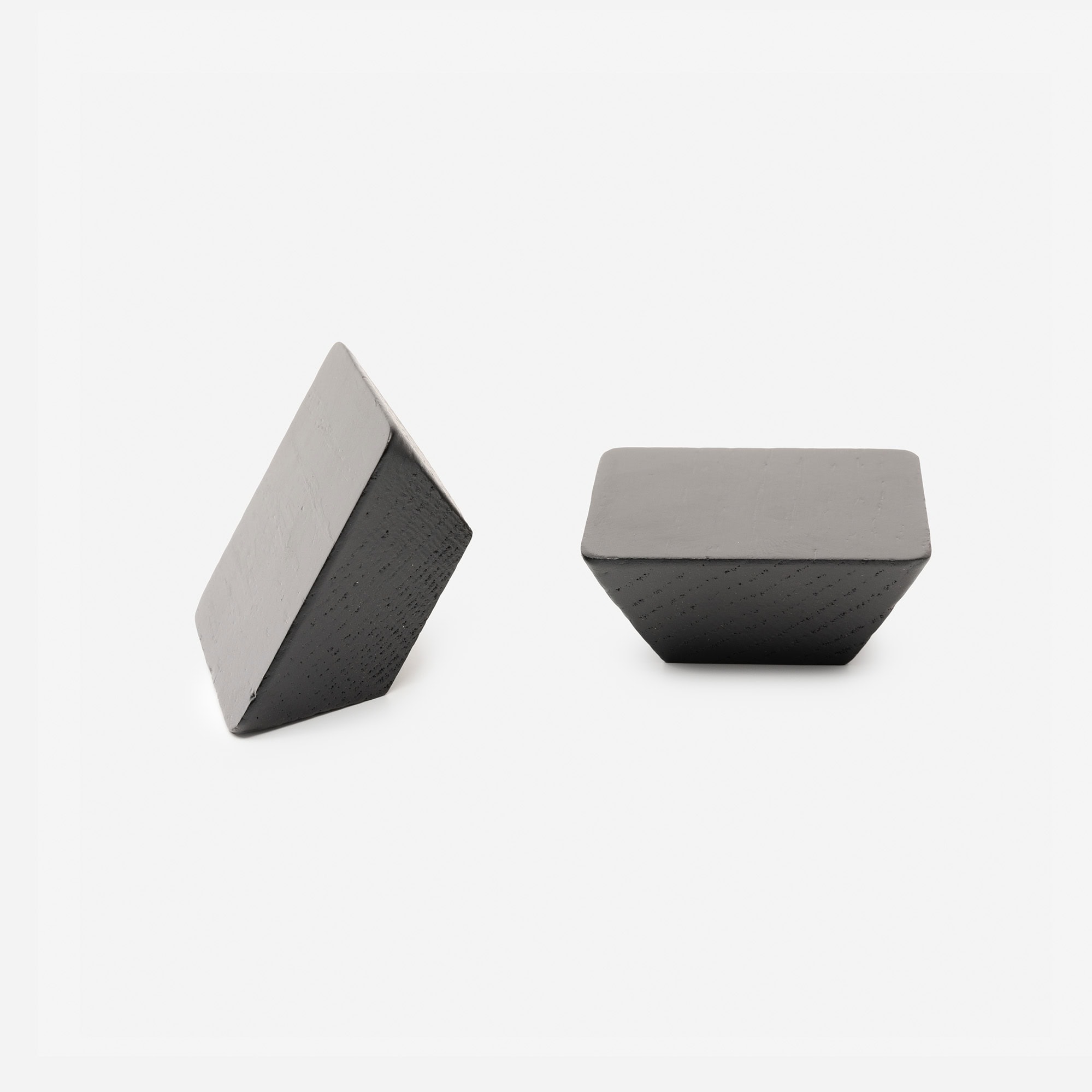 I51A7802 Blyth - Walnut Wood Square Knob - Architectural Hardware - Walnut Wood Square Knob