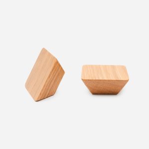 Blyth - Walnut Wood Square Knob - Architectural Hardware - Walnut Wood Square Knob