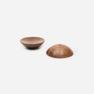 Blyth - Red Oak Wood Concave Knob - Architectural Hardware - Red Oak Wood Concave Knob