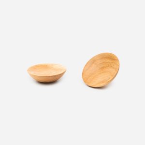 Blyth - Red Oak Wood Concave Knob - Architectural Hardware - Red Oak Wood Concave Knob