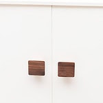 Blyth - Walnut Wood Square Knob - Architectural Hardware - Walnut Wood Square Knob