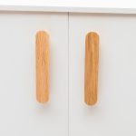 Blyth - Red Oak Wood Ellipse Handle - Architectural Hardware - Red Oak Wood Ellipse Handle