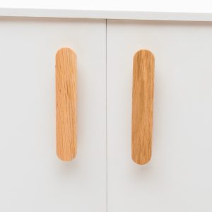 Blyth - Red Oak Wood Ellipse Handle - Architectural Hardware - Red Oak Wood Ellipse Handle