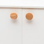 Blyth - Red Oak Wood Disc Knob - Architectural Hardware - Red Oak Wood Disc Knob