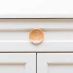 Blyth - Red Oak Wood Concave Knob - Architectural Hardware - Red Oak Wood Concave Knob