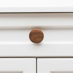 Blyth - Red Oak Wood Disc Knob - Architectural Hardware - Red Oak Wood Disc Knob