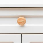 Blyth - Red Oak Wood Disc Knob - Architectural Hardware - Red Oak Wood Disc Knob