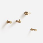 Pyla - Pillar Brass Wall Hook - Wall Hooks - Pillar Brass Wall Hook