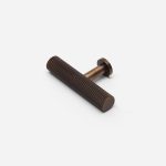 Qena -  Linear Antique Bronze Brass Pull - Architectural Hardware - Linear Antique Bronze Brass Pull