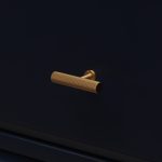 Qena -  Linear Brushed Brass Pull - Architectural Hardware - Linear Brushed Brass Pull