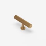 Qena -  Linear Brushed Brass Pull - Architectural Hardware - Linear Brushed Brass Pull