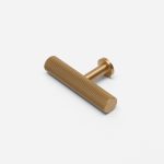 Qena -  Linear Brushed Brass Pull - Architectural Hardware - Linear Brushed Brass Pull