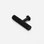 Qena -  Linear Matte Black Brass Pull - Architectural Hardware - Linear Matte Black Brass Pull