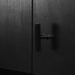 Qena -  Linear Matte Black Brass Pull - Architectural Hardware - Linear Matte Black Brass Pull