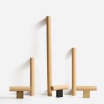 Nice - Beech Wood and Matte Black Brass Handle - Architectural Hardware - Beech Wood and Matte Black Brass Handle