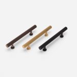 Qena - Linear Brushed Brass Handle - Architectural Hardware - Qena Linear Brushed Brass Handle