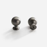 Manaus - Tumbled Nickel Knob - Architectural Hardware - Tumbled Nickel Knob