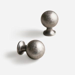 Manaus - Tumbled Nickel Knob - Architectural Hardware - Tumbled Nickel Knob