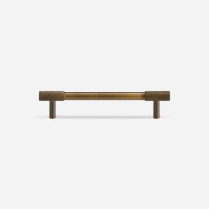 Lija - Knurled Brushed Brass Knob - Architectural Hardware - Knurled Brushed Brass Knob