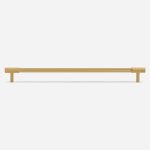 Lija - Knurled Brushed Brass Knob - Architectural Hardware - Knurled Brushed Brass Knob