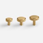 Lija - Knurled Brass Matte Black Knob - Architectural Hardware - Matte Black Brass