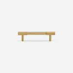 Lija - Knurled Brushed Brass Knob - Architectural Hardware - Knurled Brushed Brass Knob
